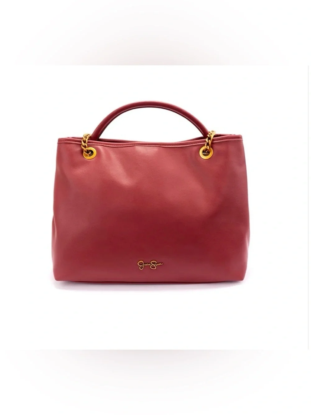 #99. Jessica Simpson Regina Tote Satchel Cranberry NWT